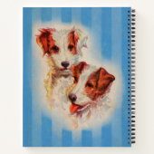 Jack Russell terriers print ノートブック (裏面)