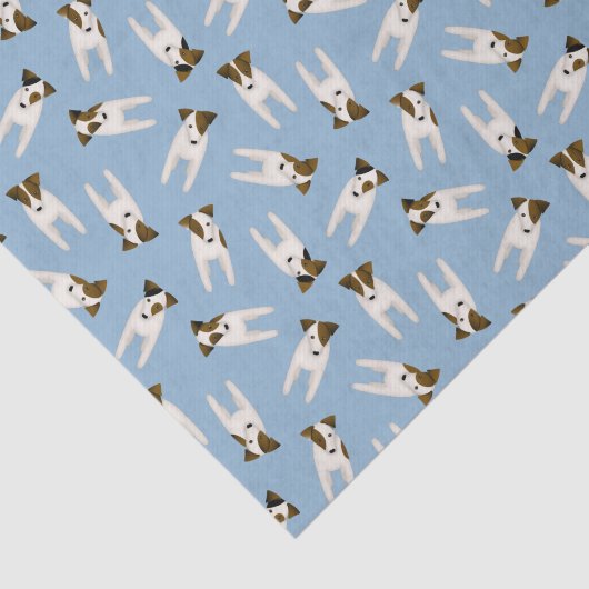 Jack Russells dogs pattern 薄葉紙 (詳細)