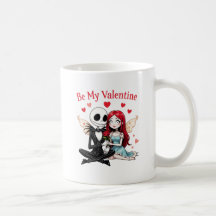Jack SkellingtonとSally Mug - Be My Valentine