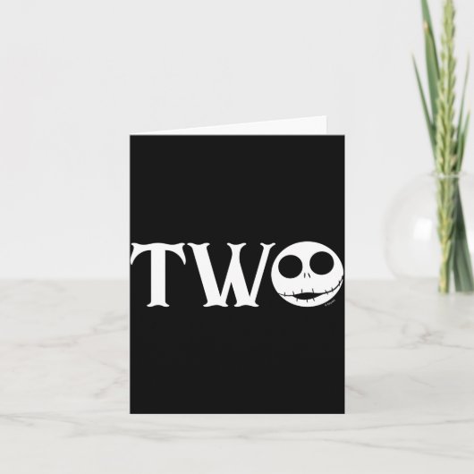 Jack Skellington First Birthday Two Baby  カード (正面)