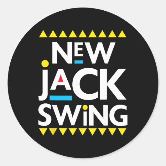 Jack Swing 90s R&amp;b Hip Hop  ラウンドシール (正面)