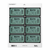 JACK TWO日付の保存チケット ラベル (フルシート)