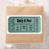 JACK TWO日付の保存チケット ラベル (インサイチュ)