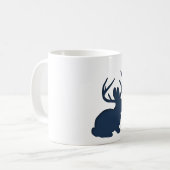 Jackalopeの濃紺 コーヒーマグカップ (正面左)