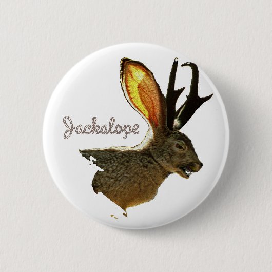 Jackalope 缶バッジ (正面)