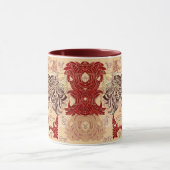 Jackalope Mask:アリス自画像マグカップ マグカップ (中央)