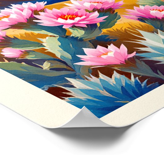 Jackalope Mountain Desert Just for Fun ポスター (角)