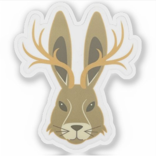 Jackalope, Vinyl Sticker シール (正面)