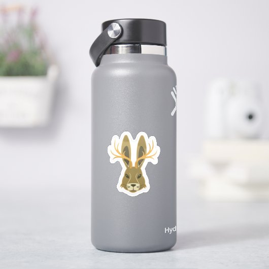 Jackalope, Vinyl Sticker シール (HydroFlask)