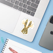 Jackalope, Vinyl Sticker シール (ノートパソコンとiPhone)