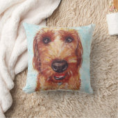 Jackapooのポートレート クッション (ブランケット)