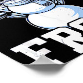 Jacked Frost Muscular Snowman Vintage Gym  ポスター (角)