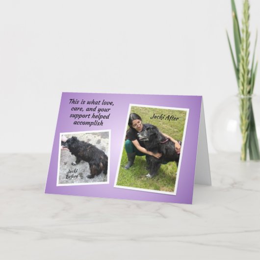 Jacki TCHS Thank You カード (正面)