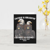 JackieとShadow、SunnyとGizmo、ビッグベアレイク20 カード (黄色い花)