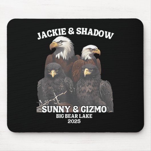 JackieとShadow SunnyとGizmo ビッグベアレイク20 マウスパッド (正面)