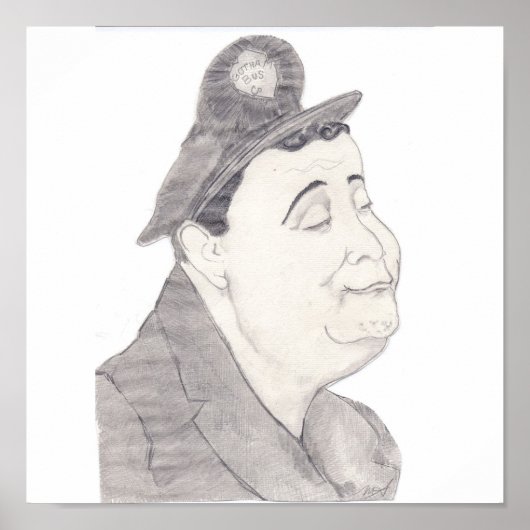 Jackie Gleason Caricature Poster ポスター (正面)