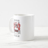 Jacklingの紋章付き外衣 コーヒーマグカップ (正面左)