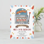 Jackpot casino party theme invitation 招待状 (スタンド正面)