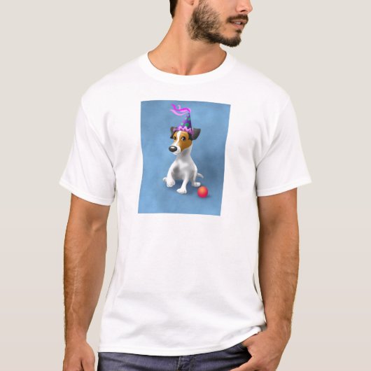 JackRussel Terier誕生日 Tシャツ (正面)