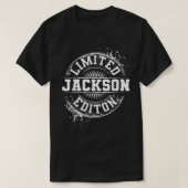 JACKSON限定版おもしろい名パーソナライズされた序 Tシャツ (デザイン正面)