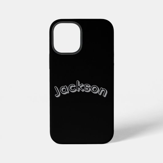 Jackson Boys Name, iPhoneケース (裏面)