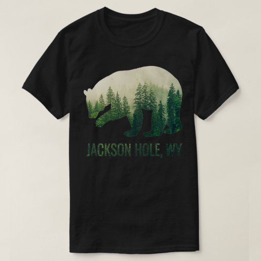 Jackson Hole Bear State Of Wyoming Pacific NW Wild Tシャツ (デザイン正面)