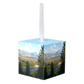 Jackson Hole Mountains and River キューブオーナメント (裏面アングル)