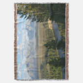 Jackson Hole Mountains and River スローブランケット (正面縦)