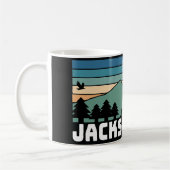 Jackson Hole WY Decal Mug コーヒーマグカップ (左)