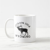 Jackson Hole Wyoming Elk Nature Hiking Outdoors  コーヒーマグカップ (左)