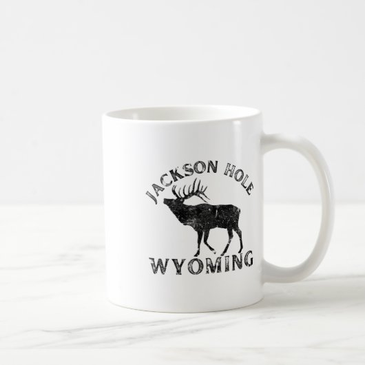 Jackson Hole Wyoming Elk Nature Hiking Outdoors  コーヒーマグカップ (右)