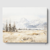 Jackson Hole Wyoming Landscape Rehearsal Dinner ゲストブック (裏面)