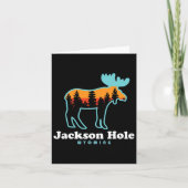 Jackson Hole Wyoming Moose Mountains Grand Tetons  カード (正面)