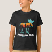 Jackson Hole Wyoming Moose Mountains Grand Tetons  Tシャツ (正面)