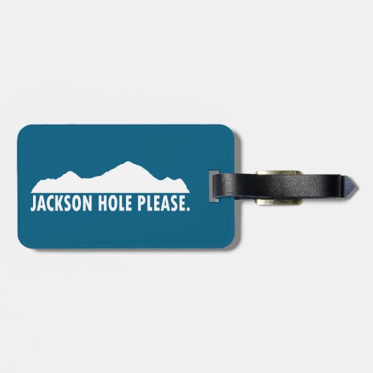 Jackson Hole Wyoming Please ラゲッジタグ (裏面横)