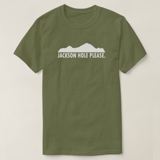 Jackson Hole Wyoming Please Tシャツ (デザイン正面)