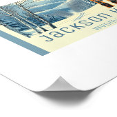 Jackson Hole Wyoming ski resort  ポスター (角)