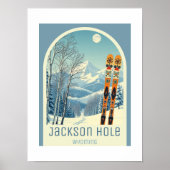 Jackson Hole Wyoming ski resort  ポスター (正面)