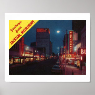 Jackson MSからのご挨拶，ヴィンテージ ポスター