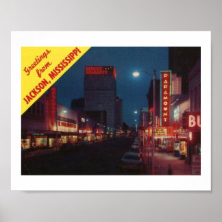 Jackson MSからのご挨拶，ヴィンテージ ポスター