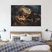 jackson pollock art キャンバスプリント (インサイチュ (寝室))