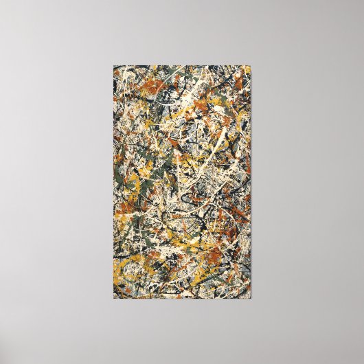 jackson pollock art キャンバスプリント (正面)
