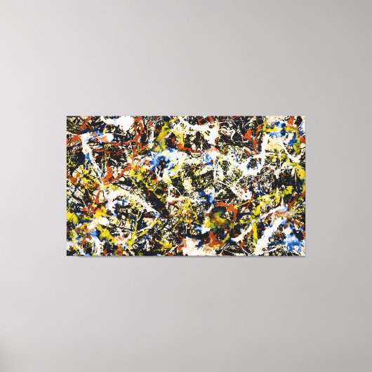 jackson pollock art painting キャンバスプリント (正面)