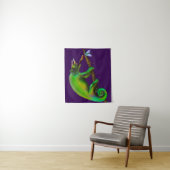 Jackson’s Chameleon Aiming  タペストリー (インサイチュ)