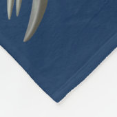 Jackson’s chameleon hanging out in the bamboo フリースブランケット (角)