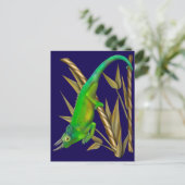 Jackson’s chameleon hanging out in the bamboo ポストカード (スタンド正面)