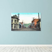 Jackson StreetRoseburgのビュー キャンバスプリント (インサイチュ (ウッドフロア))