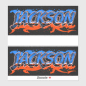 Jackson Vorname Name Graffiti Aufkleber Sticker シール (シート)