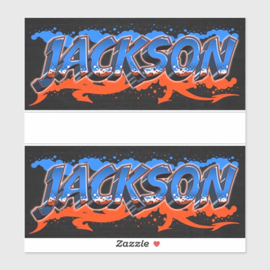 Jackson Vorname Name Graffiti Aufkleber Sticker シール (シート)