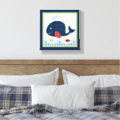 Jackson//Whale/Fish Canvas Print キャンバスプリント (インサイチュ (寝室))